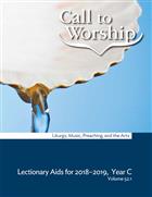 Call to Worship Vol 52.1 Subscription Year C