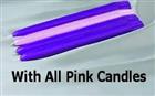 Advent Taper Candles - 10 (pink)